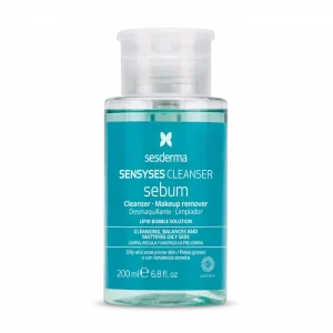 Desmaquillante limpiador con el que regula y matifica la piel grasa para pieles grasa o con tendencia acneica de sesderma sensyses cleanser sebum