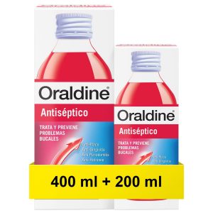 Oraldine antiséptico de 400ml + 200ml