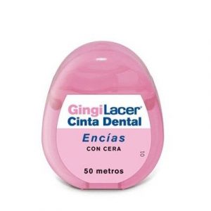 Gingi Lacer cinta dental para encías con cera duplo de 50m