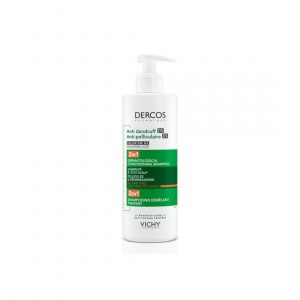 Dercos champu anticaspa 2 en uno de 390ml