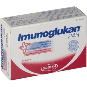 imunoglukan p4h complemento alimenticio con 30 cápsulas