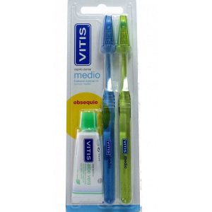 Cepillo de dientes Vitis Duplo medio